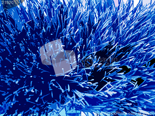 Image of Blue toned spiky background