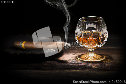 Image of Cognac and cigar