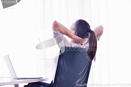 Image of business woman at  office