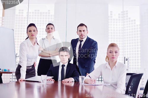 Image of business people in a meeting at office