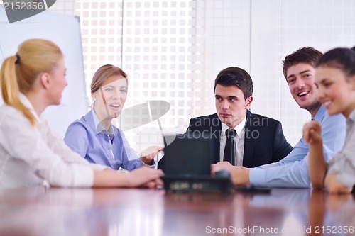 Image of business people in a video meeting