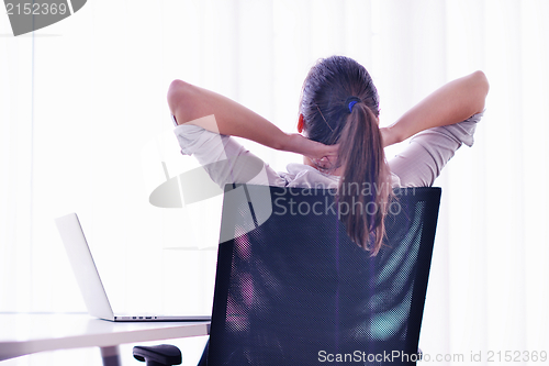 Image of business woman at  office