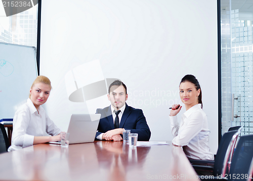Image of business people in a meeting at office
