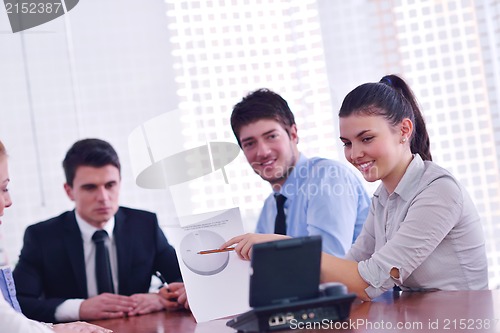 Image of business people in a video meeting