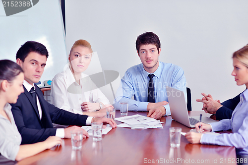 Image of business people in a meeting at office