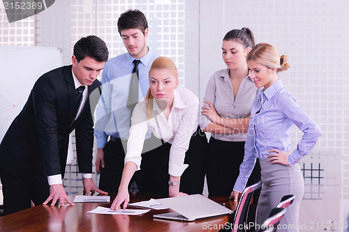 Image of business people in a meeting at office