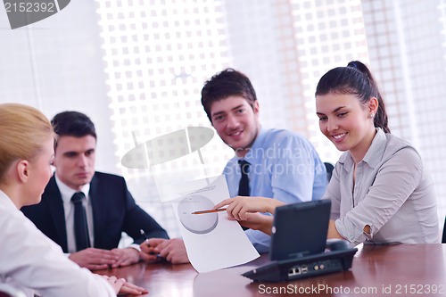 Image of business people in a video meeting