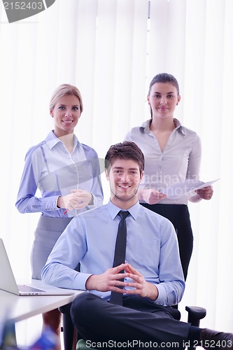 Image of business people in a meeting at office