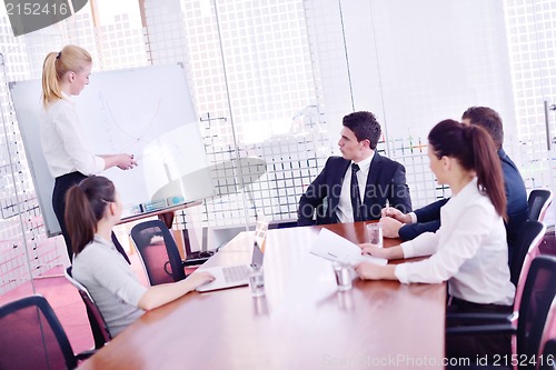 Image of business people in a meeting at office