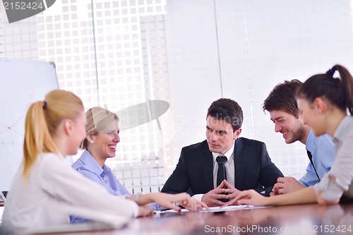 Image of business people in a meeting at office