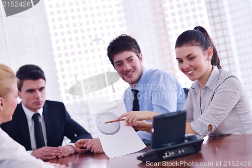 Image of business people in a video meeting