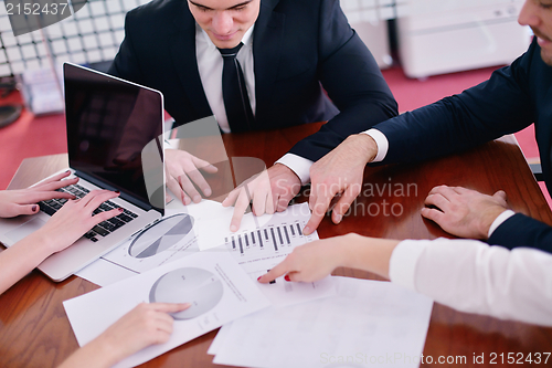 Image of business people in a meeting at office