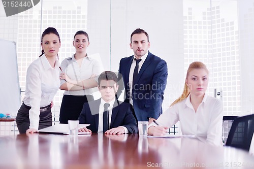 Image of business people in a meeting at office