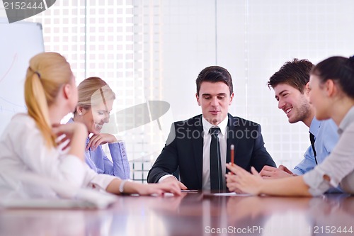 Image of business people in a meeting at office