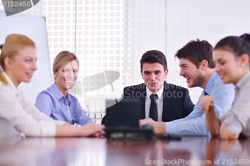 Image of business people in a video meeting