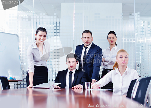 Image of business people in a meeting at office