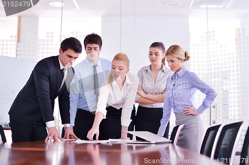Image of business people in a meeting at office