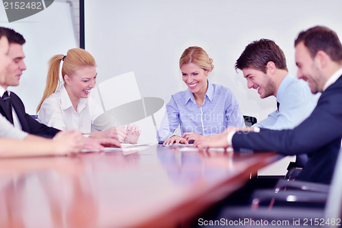 Image of business people in a meeting at office