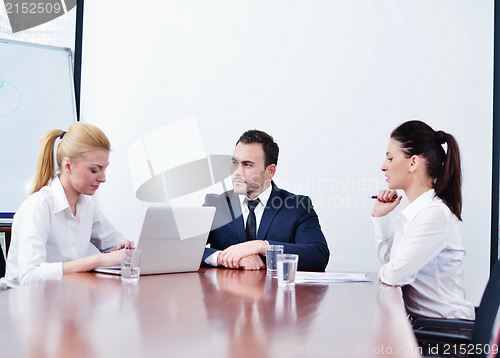 Image of business people in a meeting at office