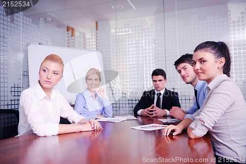 Image of business people in a meeting at office
