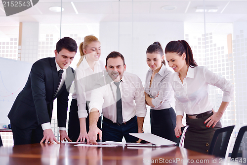 Image of business people in a meeting at office