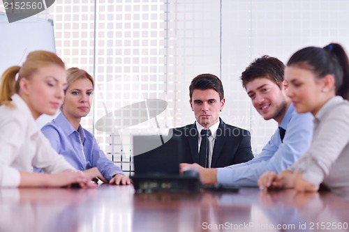 Image of business people in a video meeting
