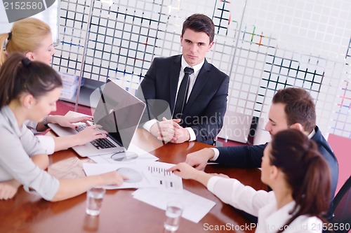 Image of business people in a meeting at office