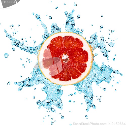 Image of grapefruit and water