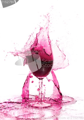 Image of glasswine. Broken.