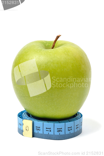 Image of Apple and measuring tape