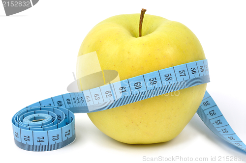 Image of Apple and measuring tape