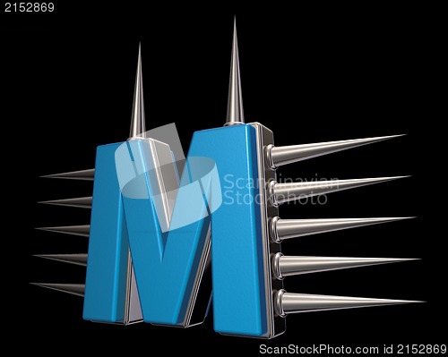 Image of prickles letter m