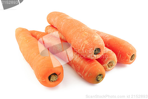 Image of Five fresh carrots