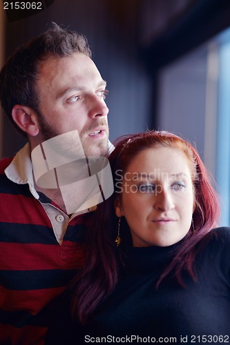Image of Portrait of a happy young couple