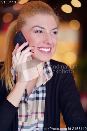 Image of business woman talk by phone