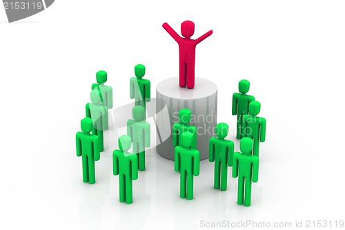 Image of Team with leader