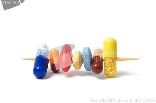 Image of Pills on a Toothpick
