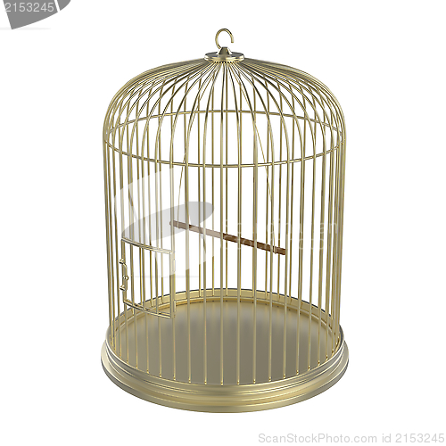 Image of Golden bird cage