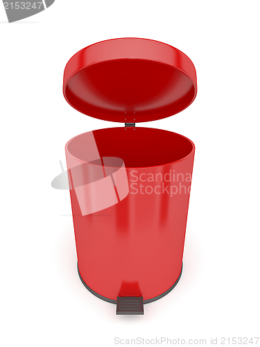 Image of Open trash can