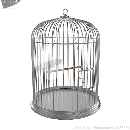 Image of Silver bird cage