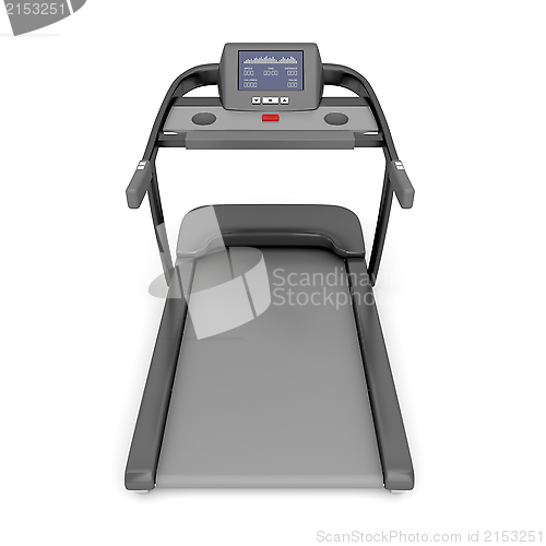 Image of Treadmill machine on white