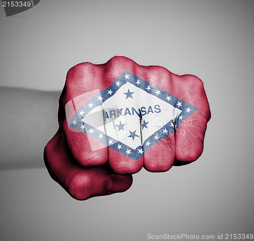 Image of United states, fist with the flag of a state