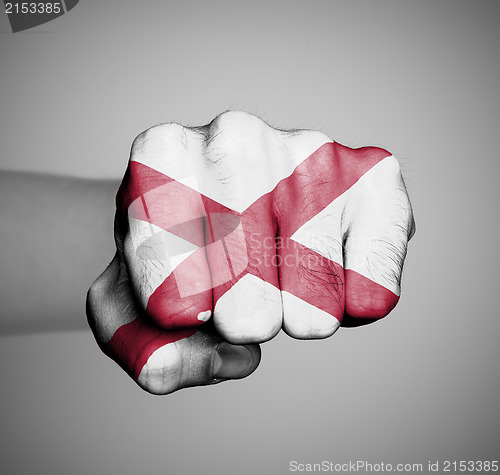 Image of United states, fist with the flag of a state