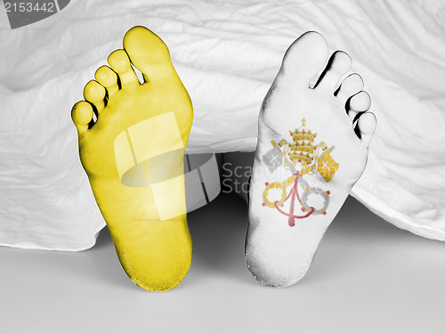 Image of Dead body under a white sheet