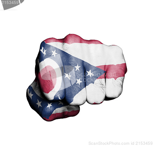 Image of United states, fist with the flag of Ohio