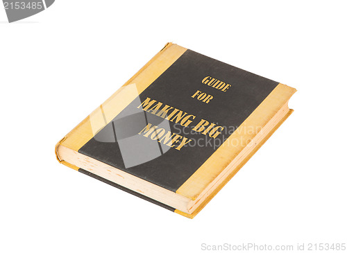 Image of Old book with a making money concept title