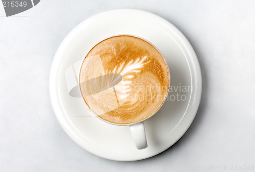 Image of professional barista coffee cup