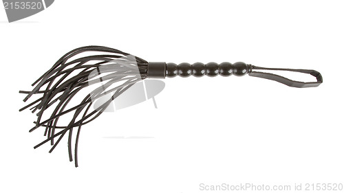 Image of Leather whip isolated 