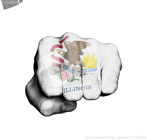Image of United states, fist with the flag of a state