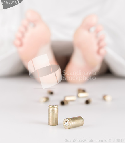 Image of Dead body with bullets